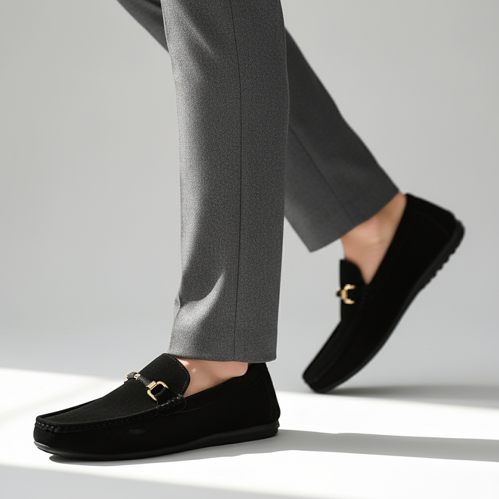 Bellano | Mocassins Homme Daim Horsebit Slip On