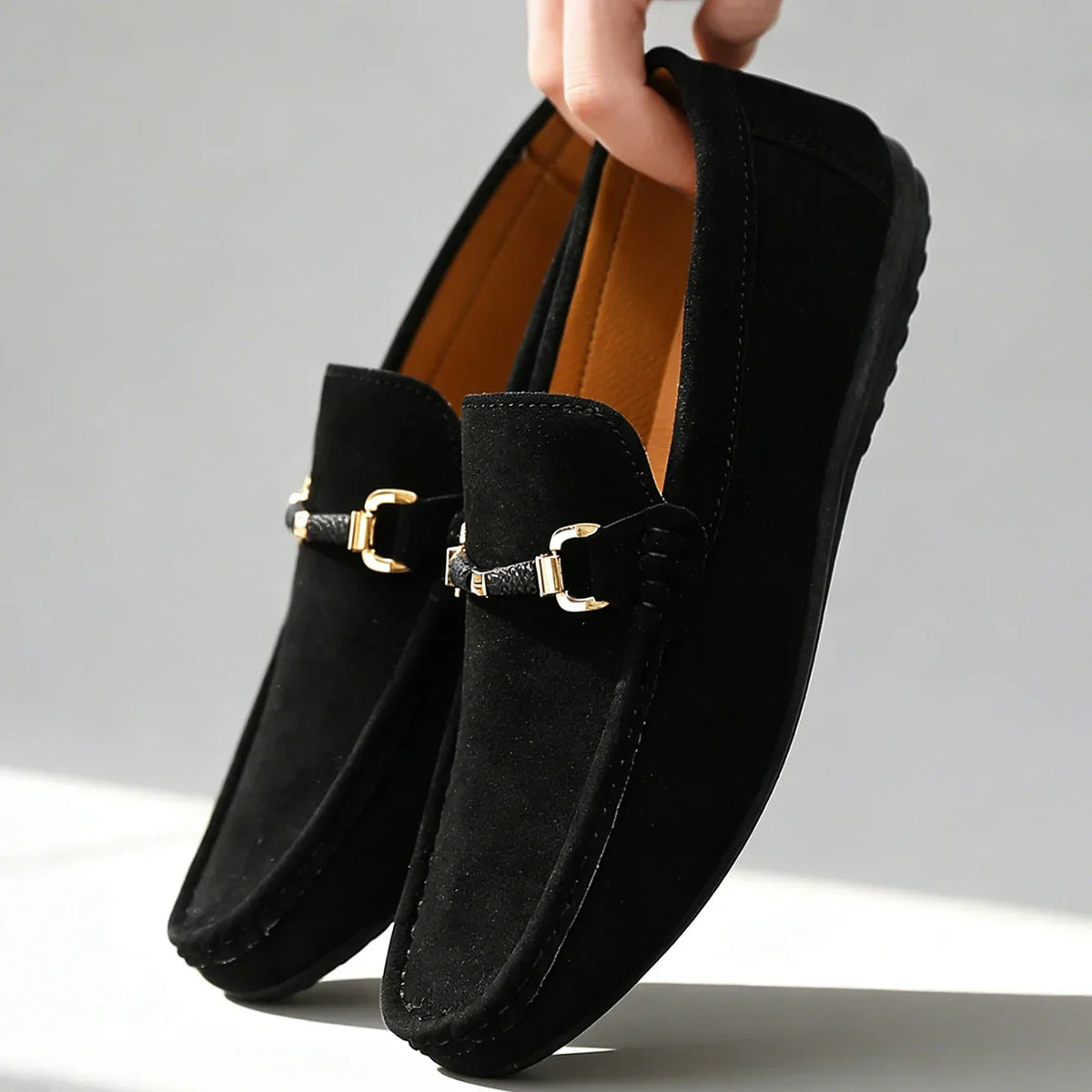 Bellano | Mocassins Homme Daim Horsebit Slip On