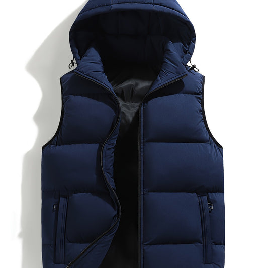 Holden | Gilet sans Manches Homme Matelassé à Capuche Zip et Poches