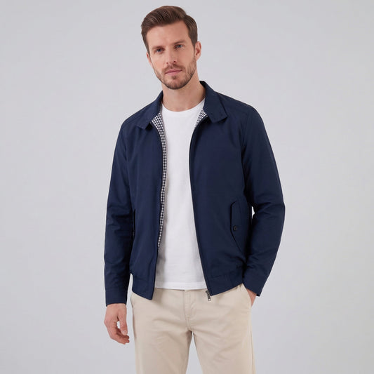 Julien | Veste Harrington Homme Légère à Zip et Poches