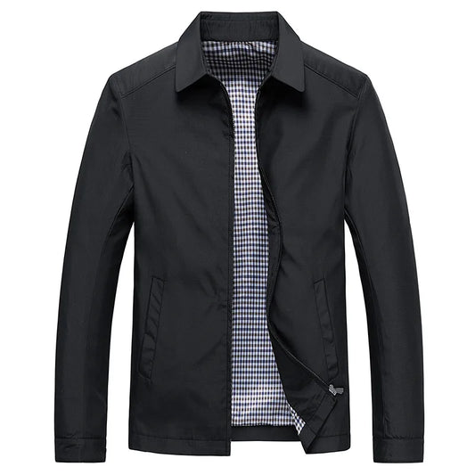 Noah | Veste Harrington Homme Légère Col Chemise à Zip et Poches