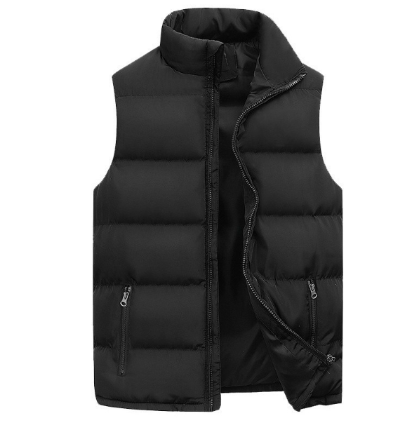 Théo | Gilet sans Manches Homme Matelassé Col Montant à Zip et Poches